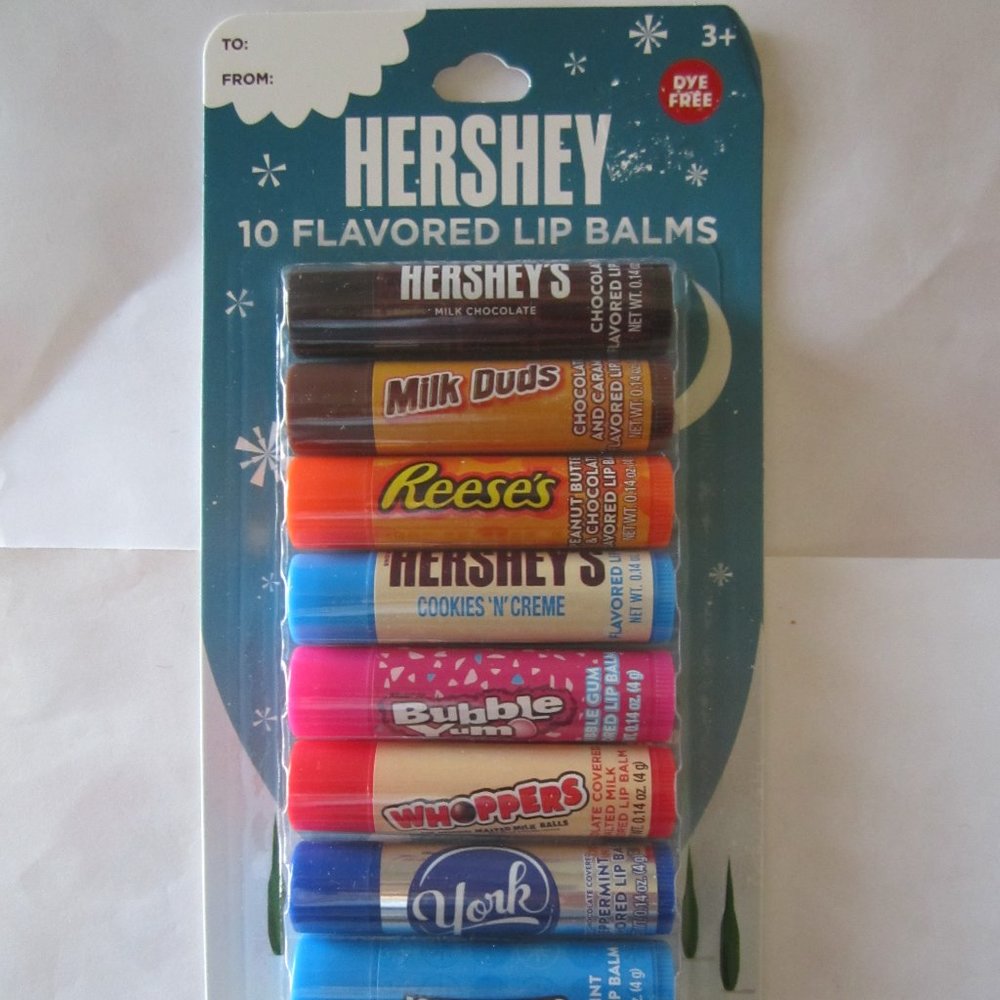 Hershey 10 Flavored Lip Balms